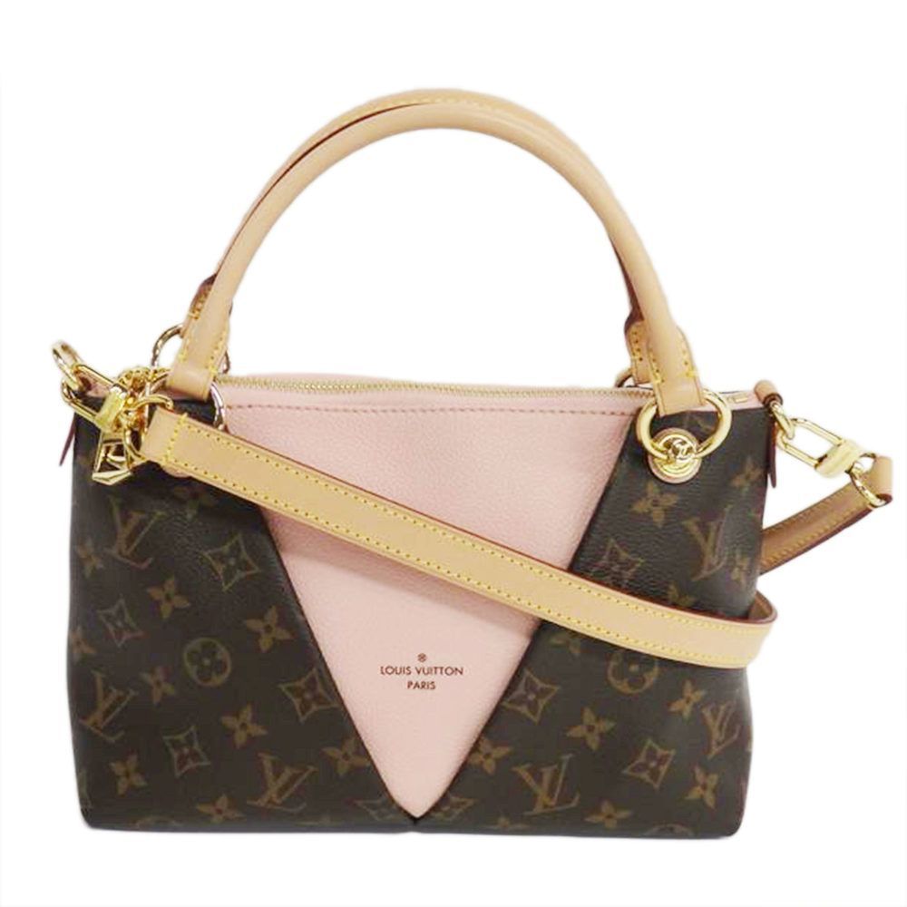Louis Vuitton V Tote BB 2 Way Handbag Monogram